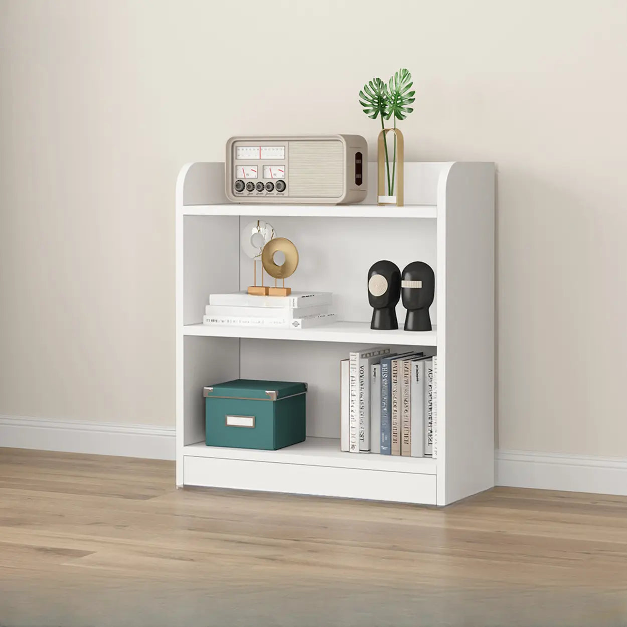 Vertical Wooden Storage Bookcase
