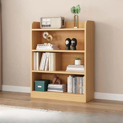 Vertical Wooden Storage Bookcase