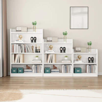 Vertical Wooden Storage Bookcase