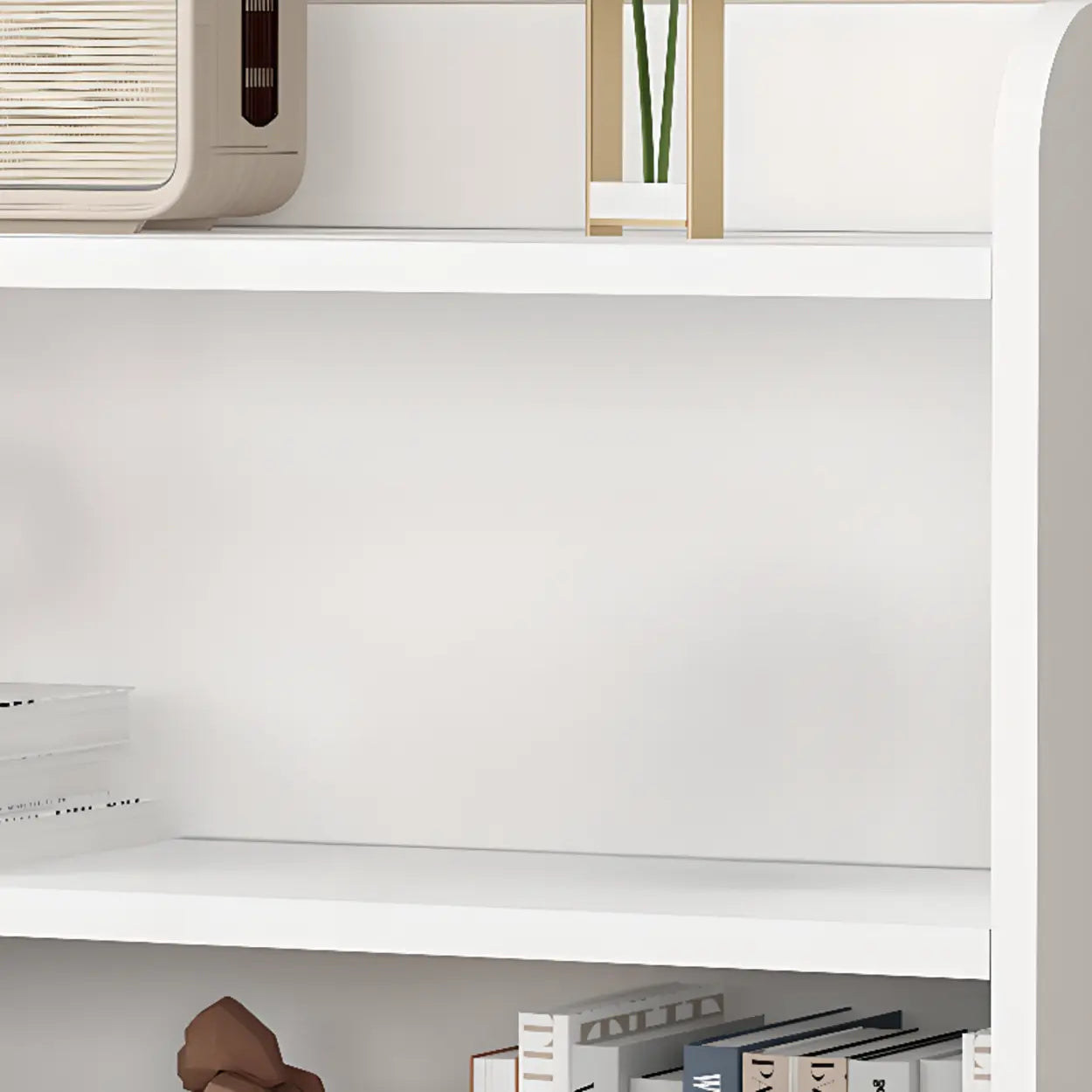 Vertical Wooden Storage Bookcase