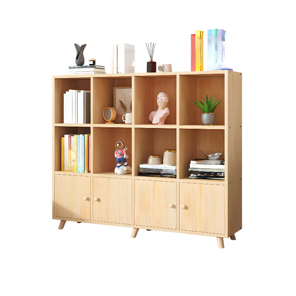 Wood Horizontal Closed-Back Bookcase — Cabinet Not Included