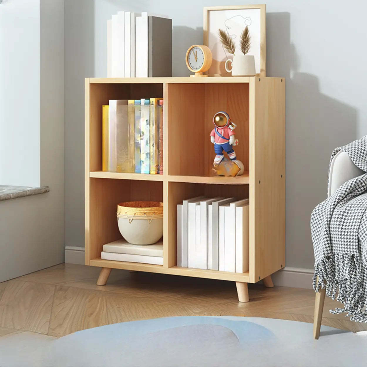 Wood Horizontal Closed-Back Bookcase — Cabinet Not Included
