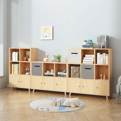 Wood Horizontal Closed-Back Bookcase — Cabinet Not Included