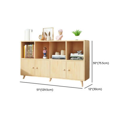 Wood Horizontal Closed-Back Bookcase