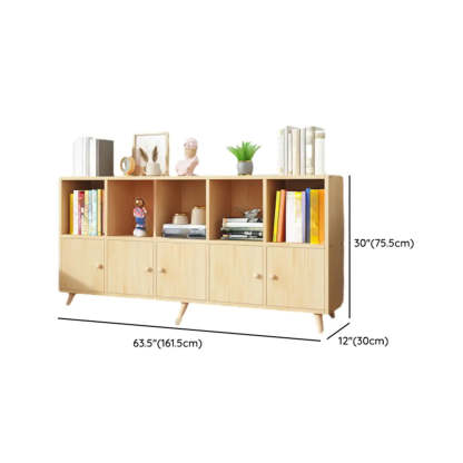 Wood Horizontal Closed-Back Bookcase