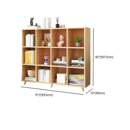 Wood Horizontal Closed-Back Bookcase