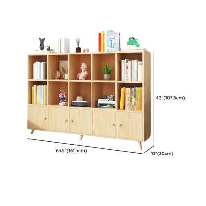 Wood Horizontal Closed-Back Bookcase