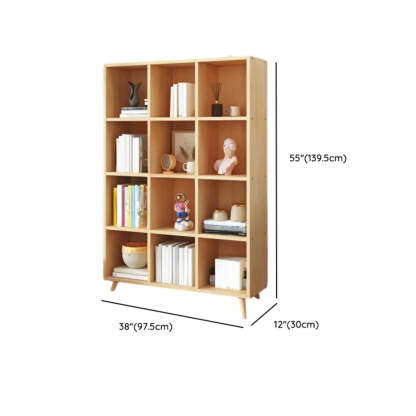 Wood Horizontal Closed-Back Bookcase