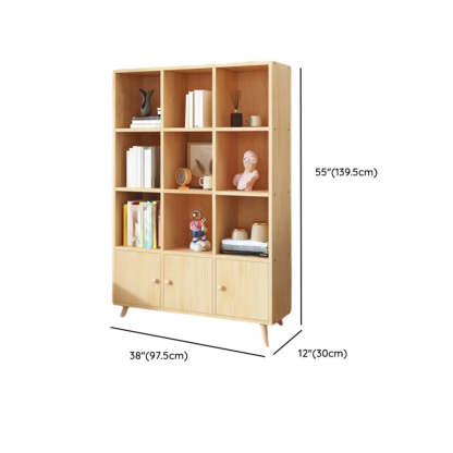 Wood Horizontal Closed-Back Bookcase
