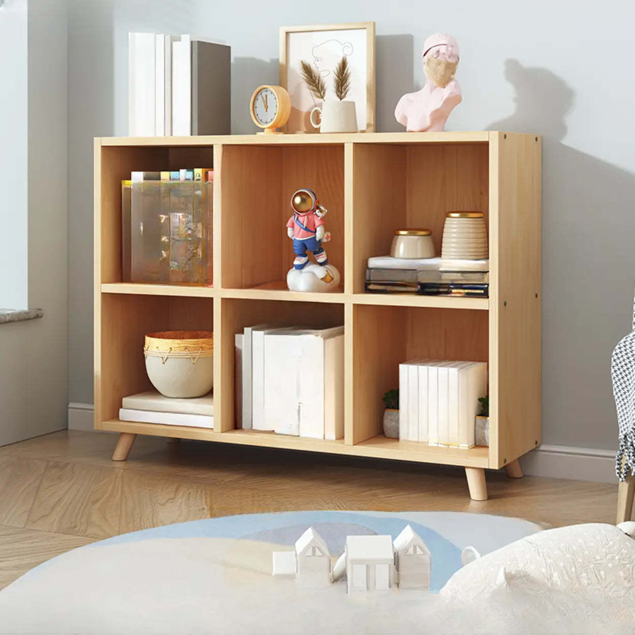 Wood Horizontal Closed-Back Bookcase — Cabinet Not Included