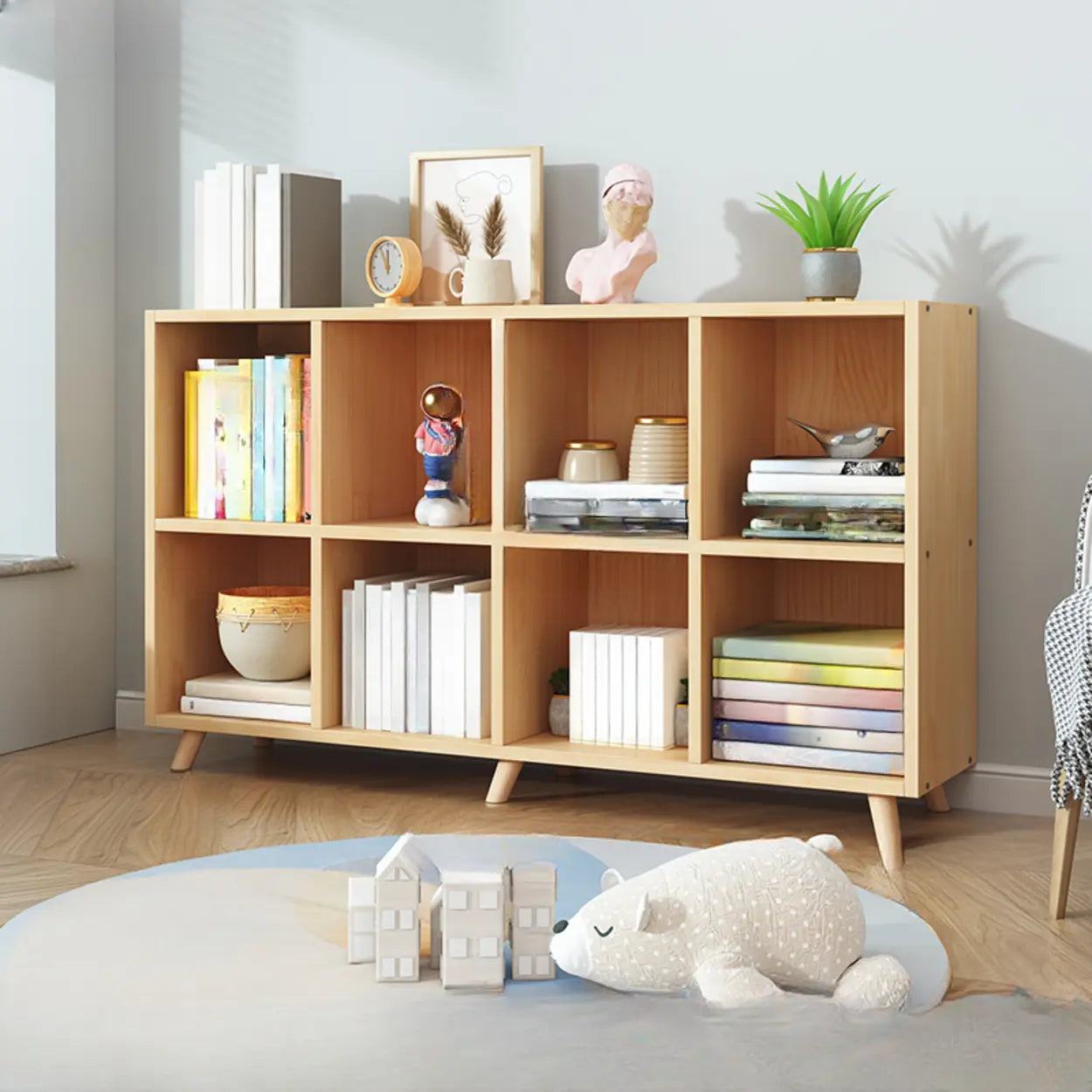 Wood Horizontal Closed-Back Bookcase — Cabinet Not Included