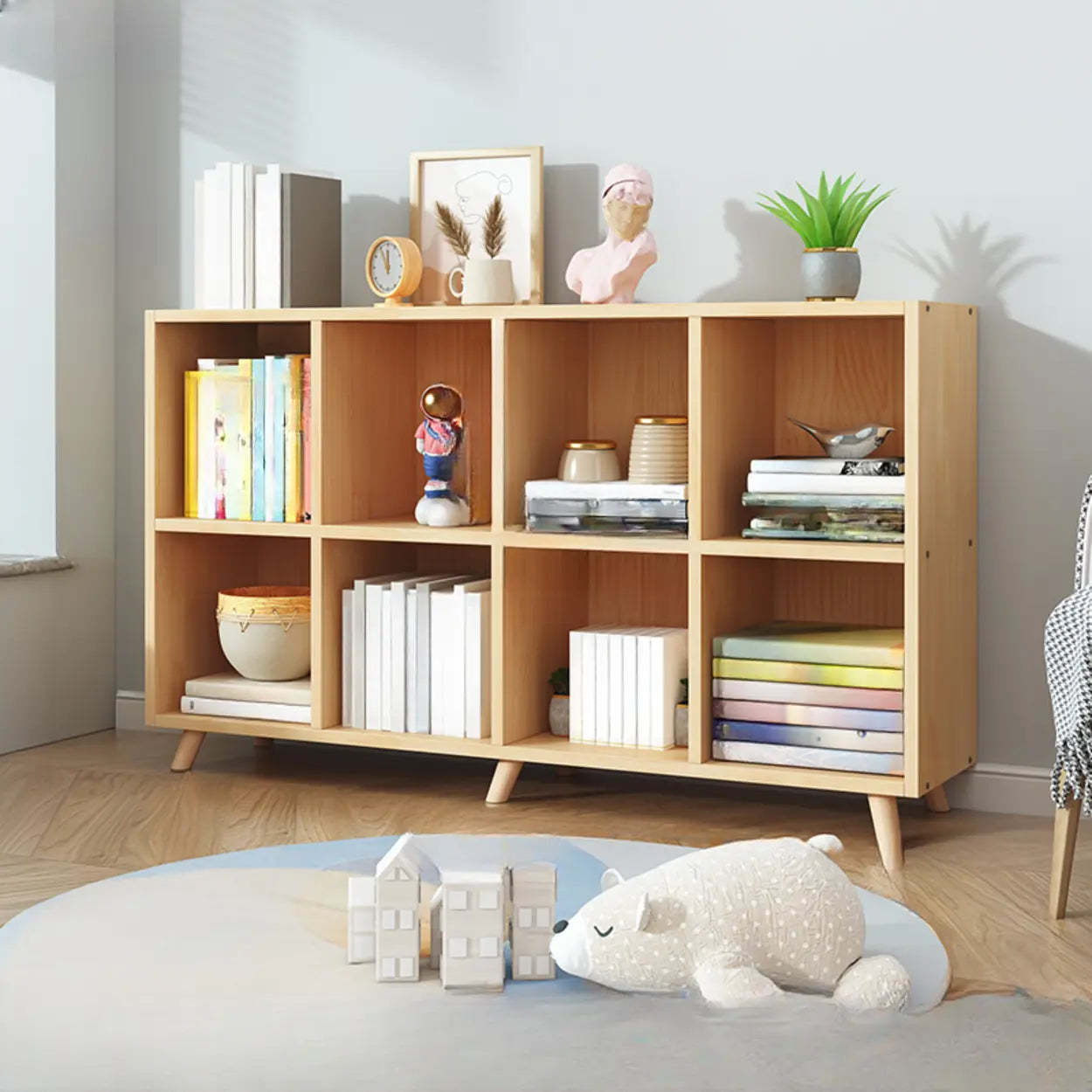 Wood Horizontal Closed-Back Bookcase — Cabinet Not Included