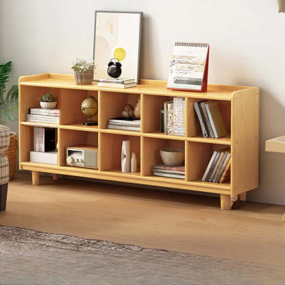 Simple Wood Horizontal Closed Medium Bookcase