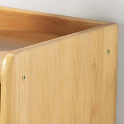 Simple Wood Horizontal Closed Medium Bookcase