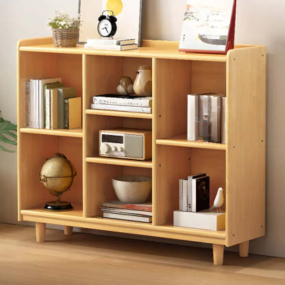 Simple Wood Horizontal Closed Medium Bookcase — 3