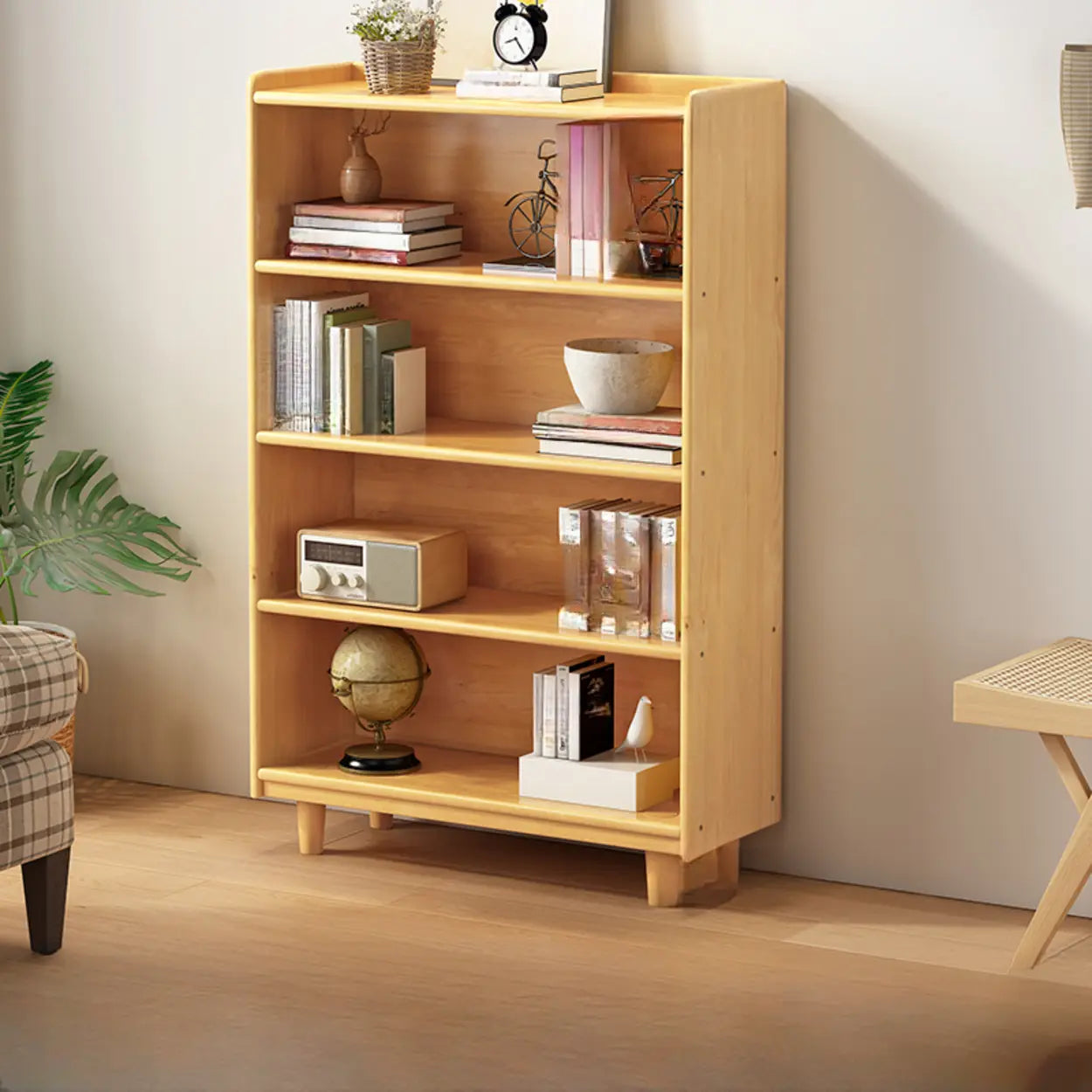 Simple Wood Horizontal Closed Medium Bookcase — 3