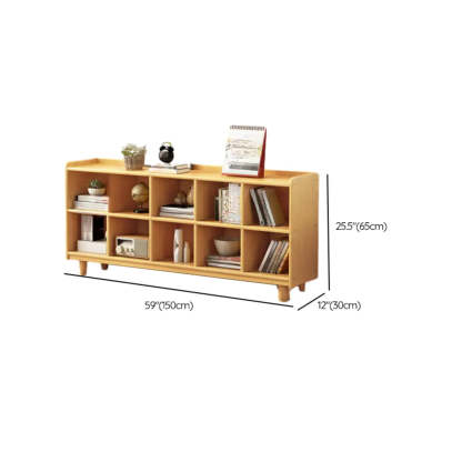 Simple Wood Horizontal Closed Medium Bookcase