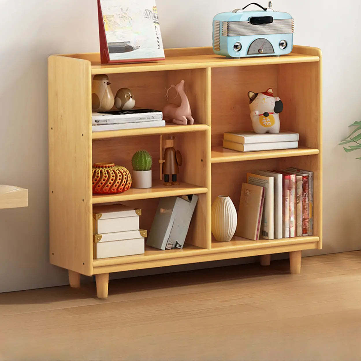 Simple Wood Horizontal Closed Medium Bookcase — 4
