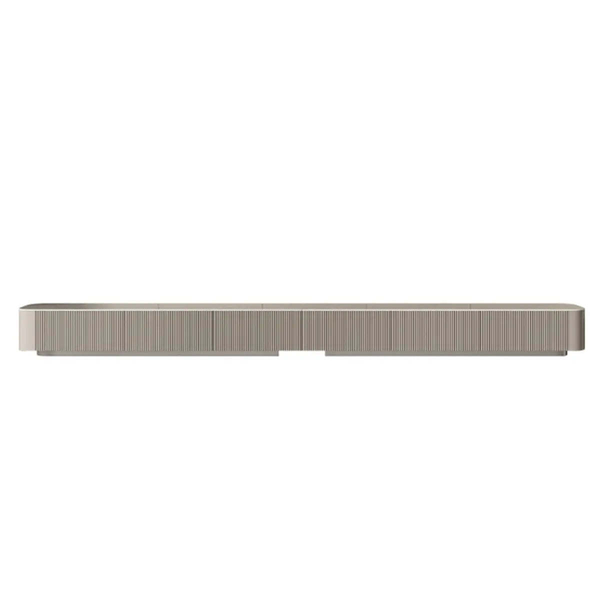 Gray Stone Rectangle Drawer Long TV Stand