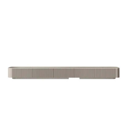 Gray Stone Rectangle Drawer Long TV Stand