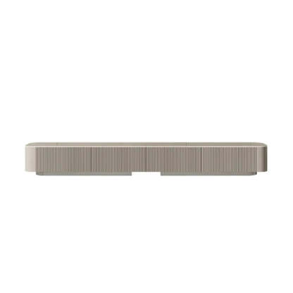Gray Stone Rectangle Drawer Long TV Stand