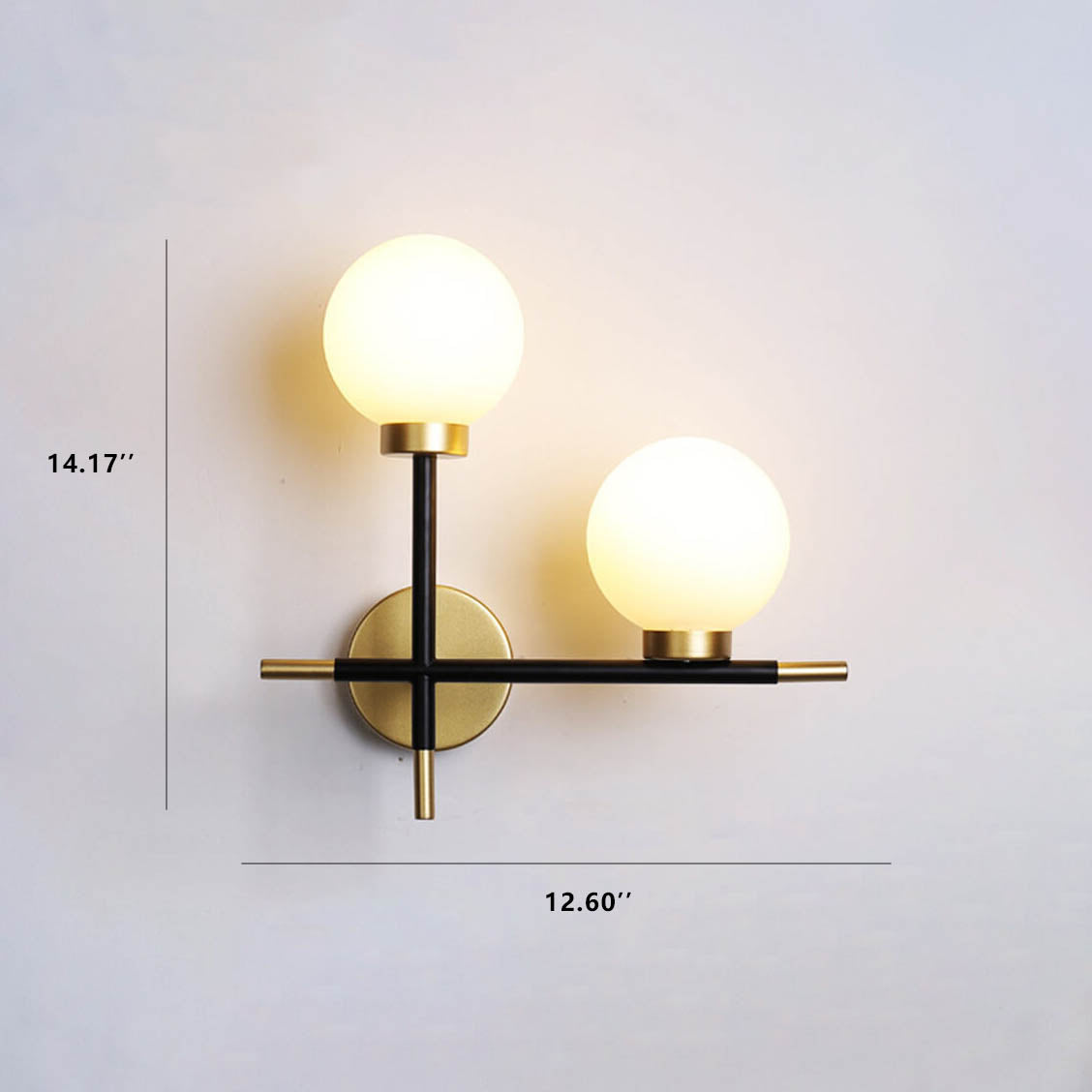 Nordic Minimalist Magic Bean Glass Sconce — 2 / Right / 110V-120V For US/CA