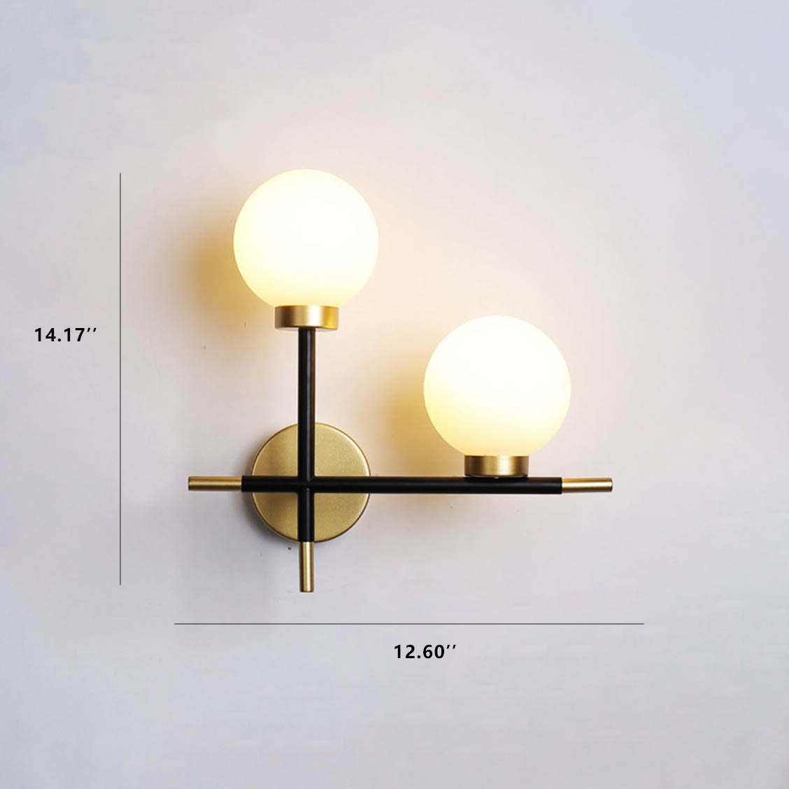 Nordic Minimalist Magic Bean Glass Sconce — 2 / Right / 110V-120V For US/CA