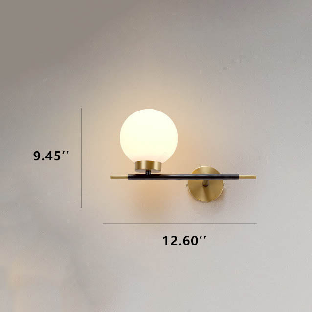 Nordic Minimalist Magic Bean Glass Sconce — 2 / Right / 220V-240V For UK/AU