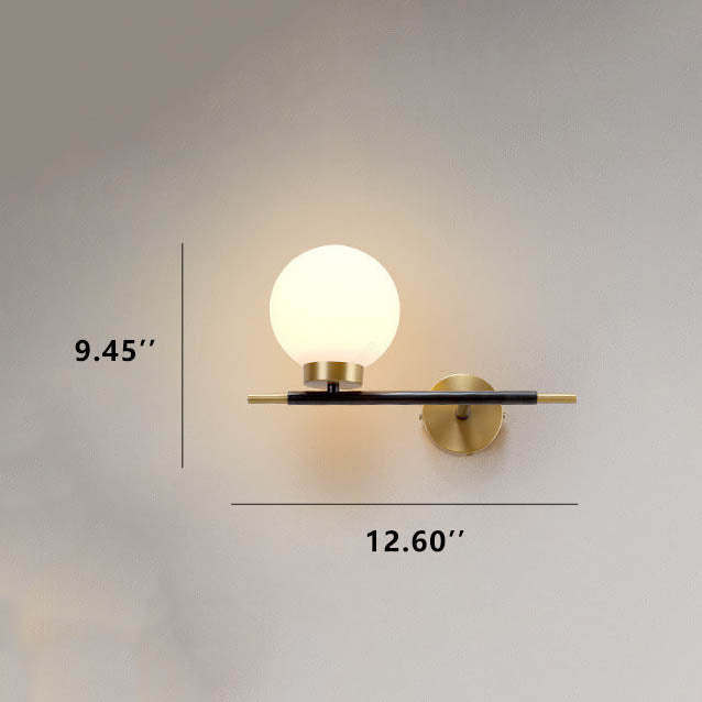 Nordic Minimalist Magic Bean Glass Sconce — 2 / Right / 220V-240V For UK/AU