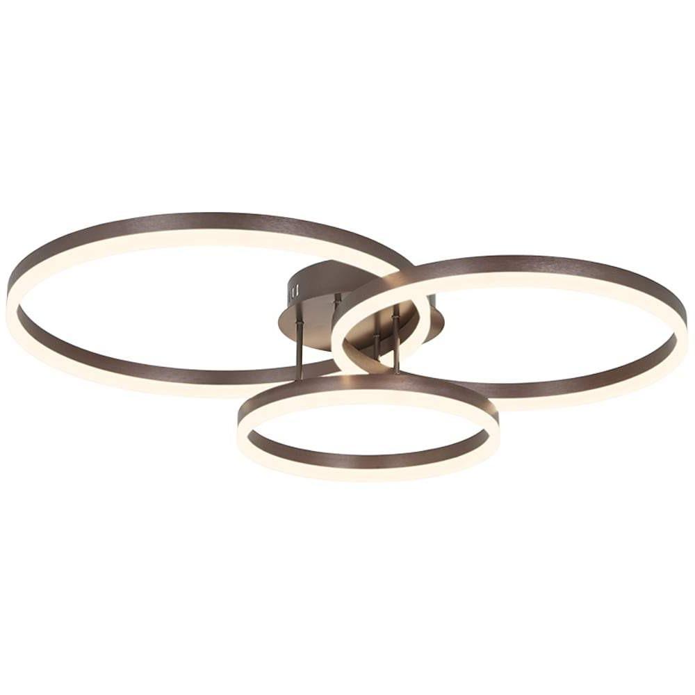 Modern 3 Circle Gold Flush Mount Light Ceiling Light 3 Lights-Lighom
