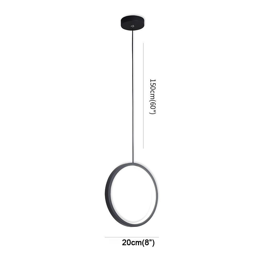 2 Light Round Modern Pendant Lighting Vintage Metal LED Ceiling Light-Lighom