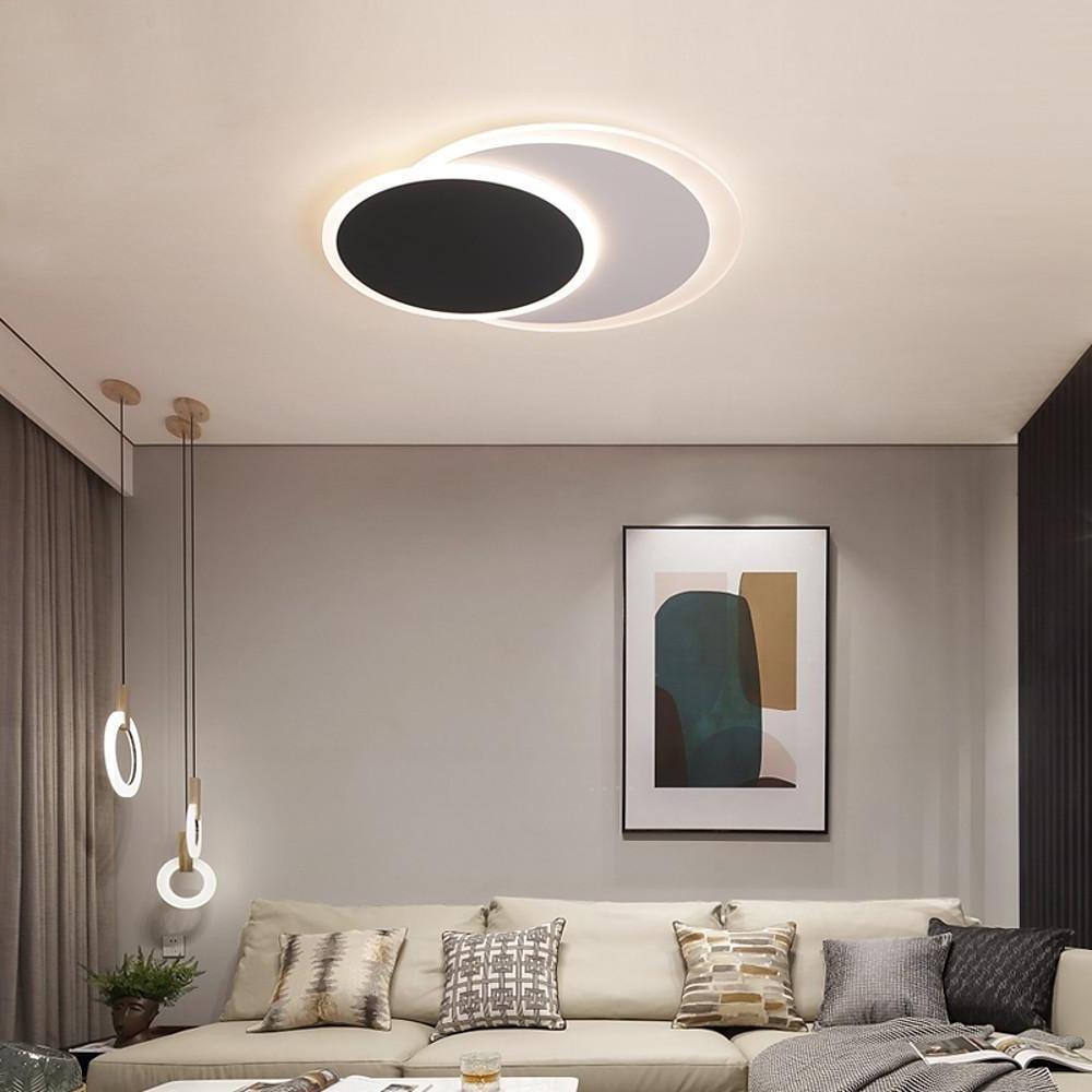 Lighom 2-circle kids synthetic flush mount lighting — Cool White (6000K)