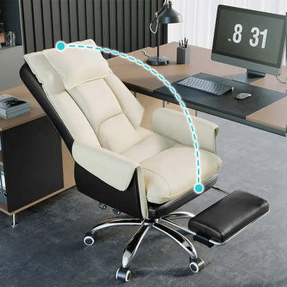 Ergonomic Leather Executive Office Chair