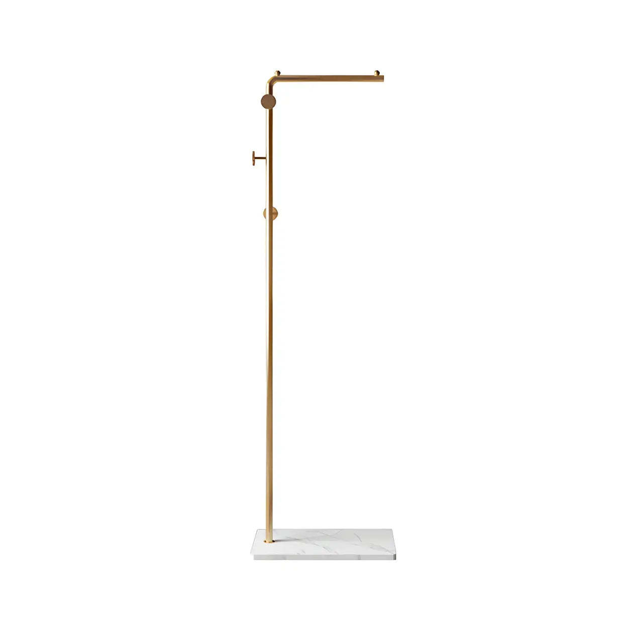 Sleek Tall Black Metal Freestanding Coat Rack