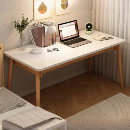 Small Rectangular Natural Wood Writing Desk