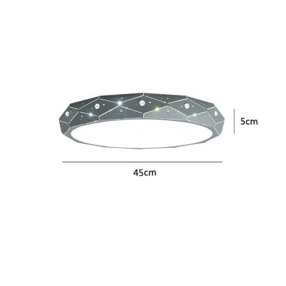 Circular Flush Mount Drum Light LED Ceiling Light-Lighom