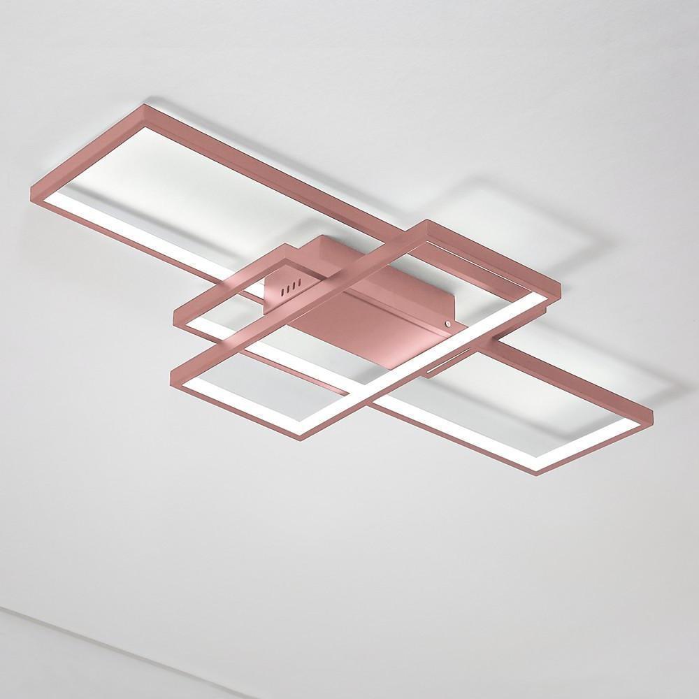Abstract Rectangle Display LED Flush Mount