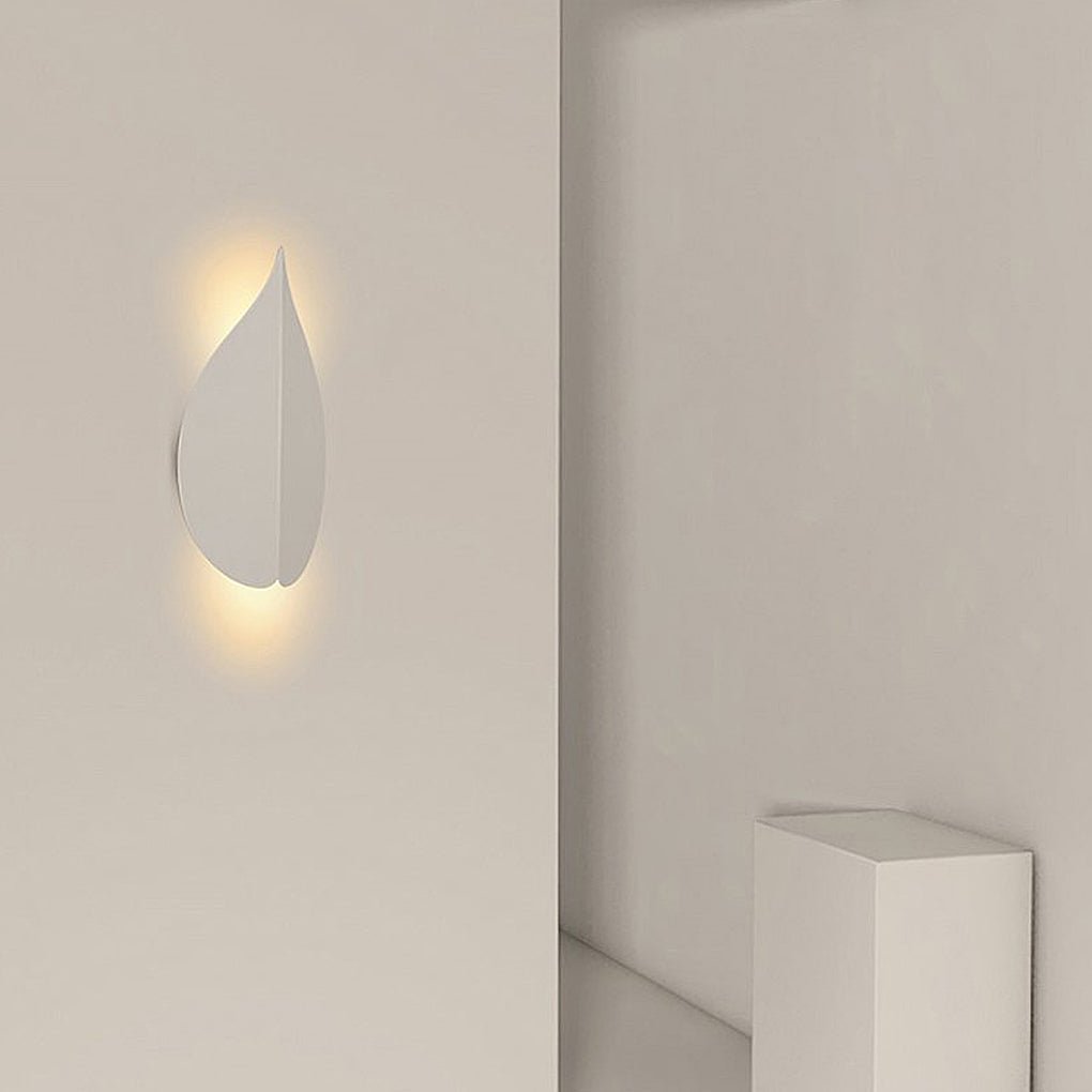 Soft Warm White Modern Leaf Shaped Wall Sconces-Lighom