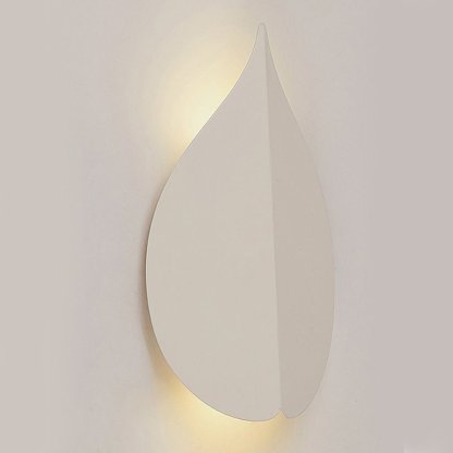 Soft Warm White Modern Leaf Shaped Wall Sconces-Lighom