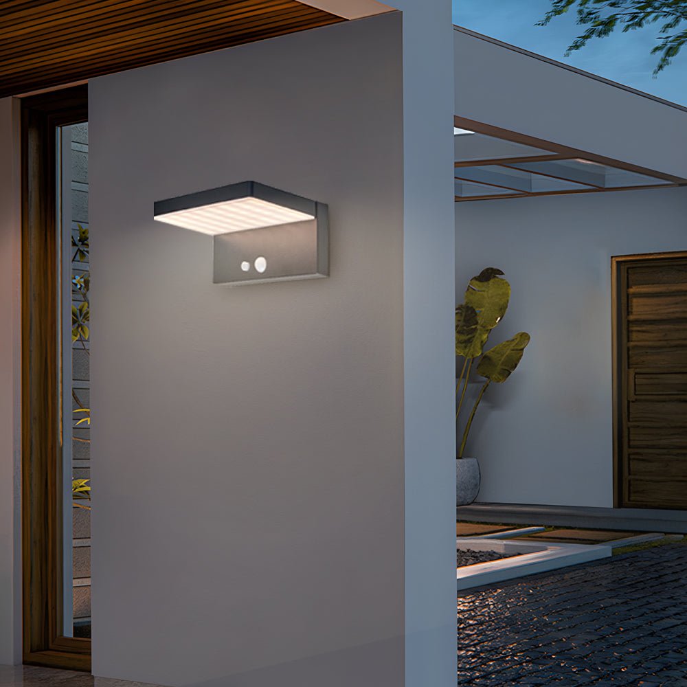 Solar Motion Sensor Outdoor Security Wall Light