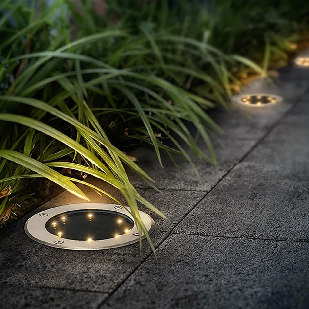 Solar Powered Garden Lawn Lights Waterproof LED Ground Lighting-Lighom