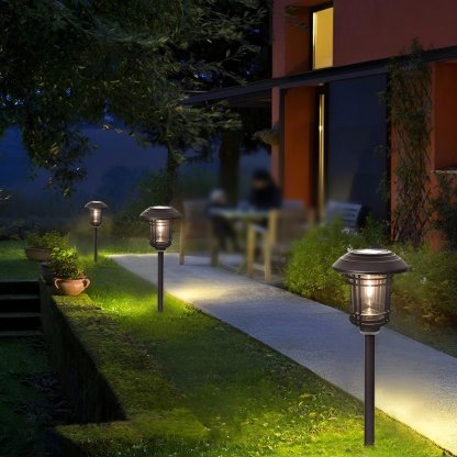 Solar Outdoor Lights Garden Lights LED Post Lights Landscape Lighting Pathway Lights-Lighom