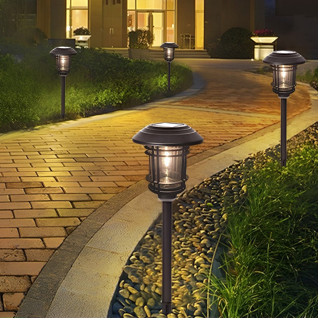 Solar Outdoor Lights Garden Lights LED Post Lights Landscape Lighting Pathway Lights-Lighom