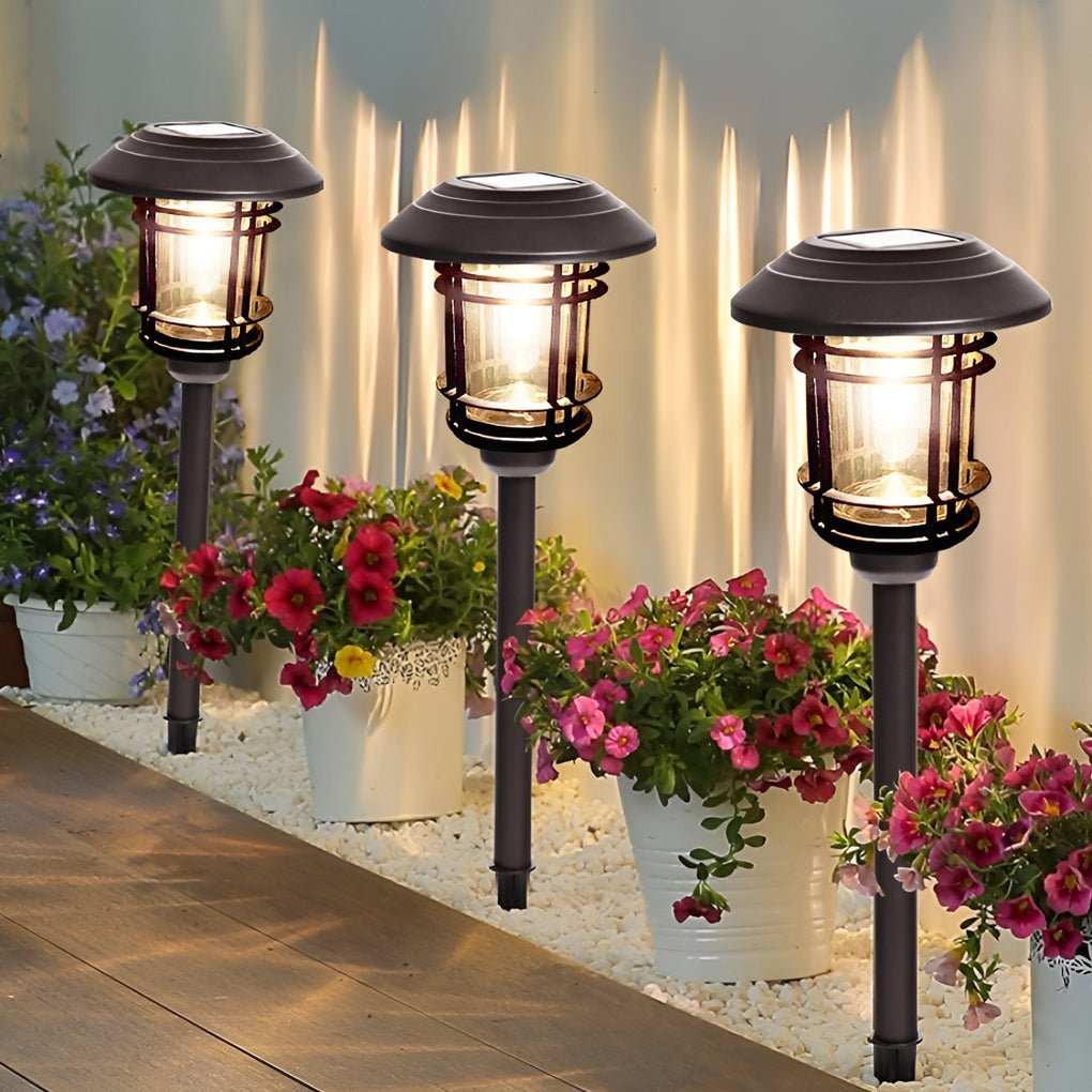 Solar Outdoor Lights Garden Lights LED Post Lights Landscape Lighting Pathway Lights-Lighom