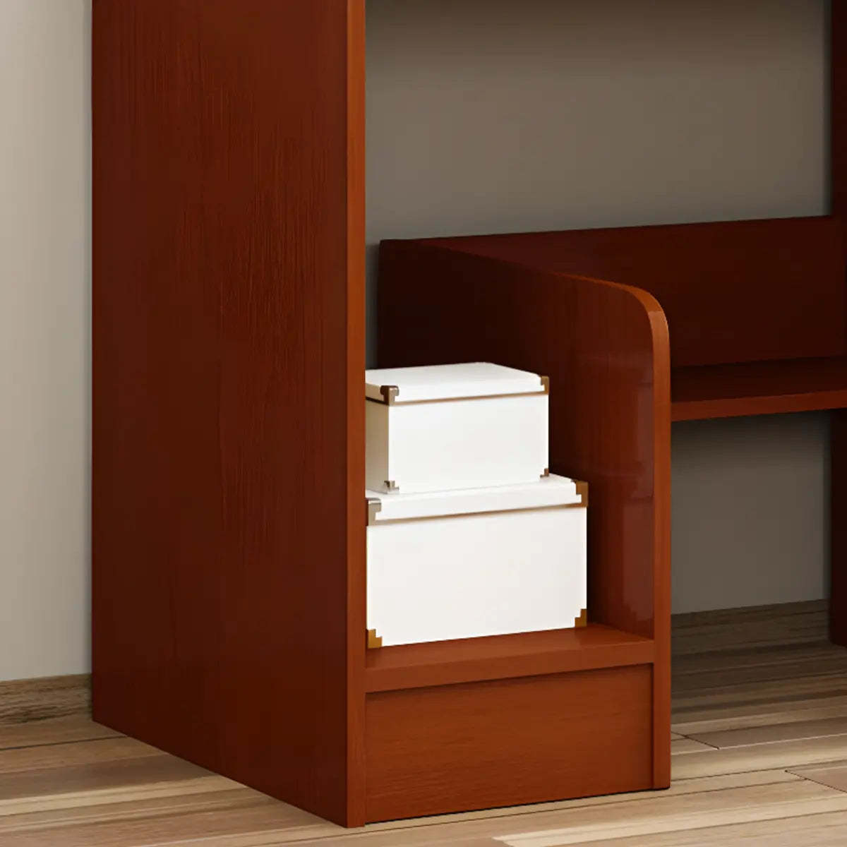 Wood Locking Drawer Keyboard Tray Computer Desk