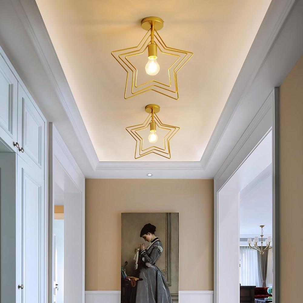 Multi-Metal Star LED Modern Pendant