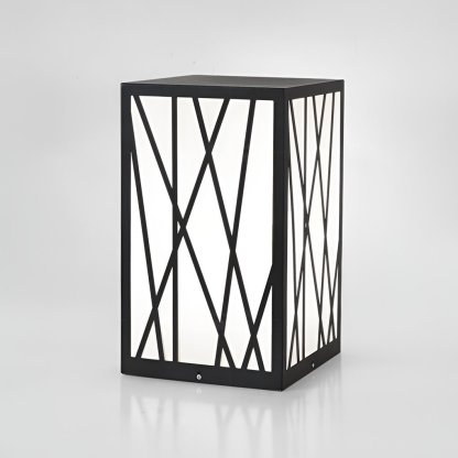 Square 20W LED Waterproof Modern Solar Post Lights Outdoor Pathway Lights-Lighom