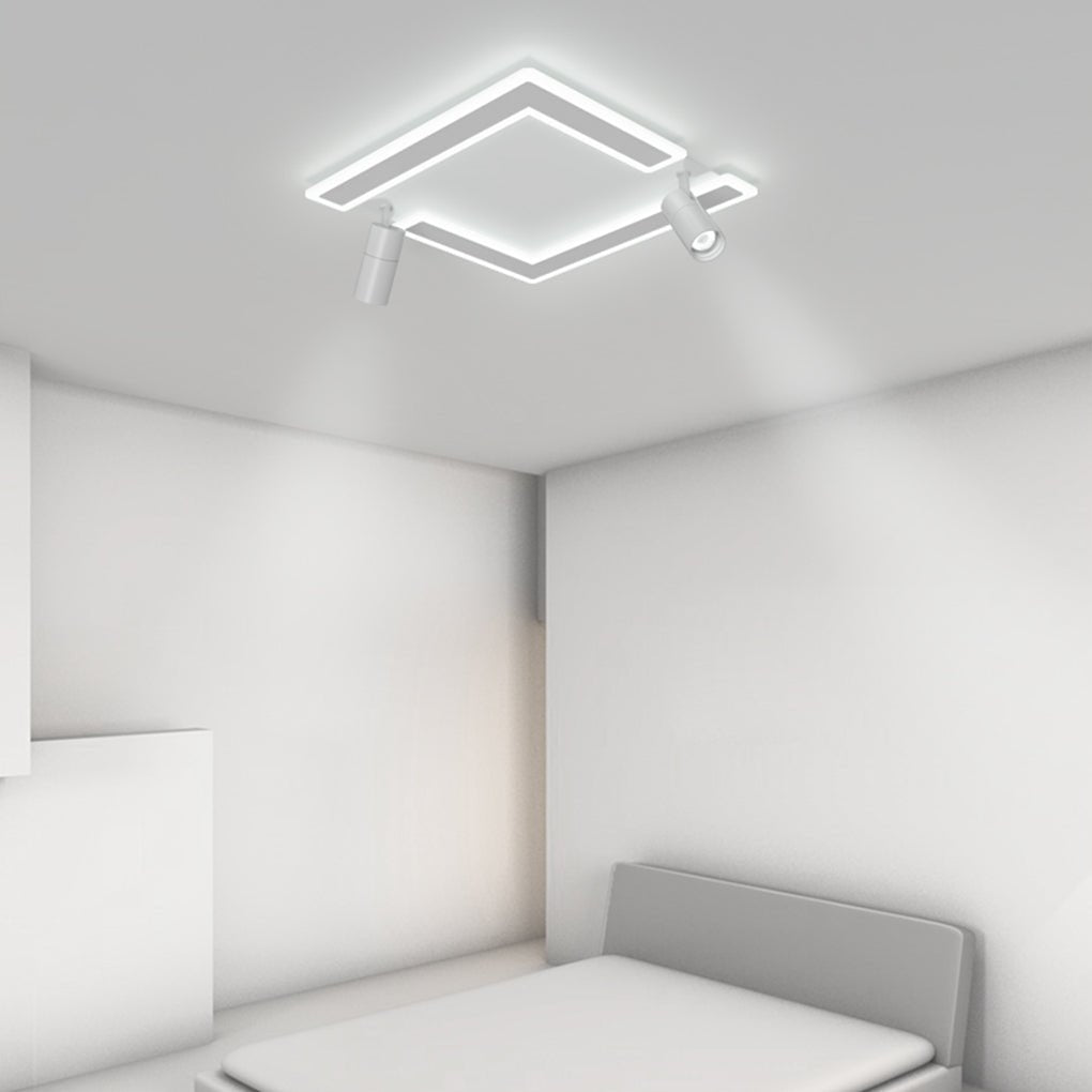Square Dimmable Modern Flush Mount