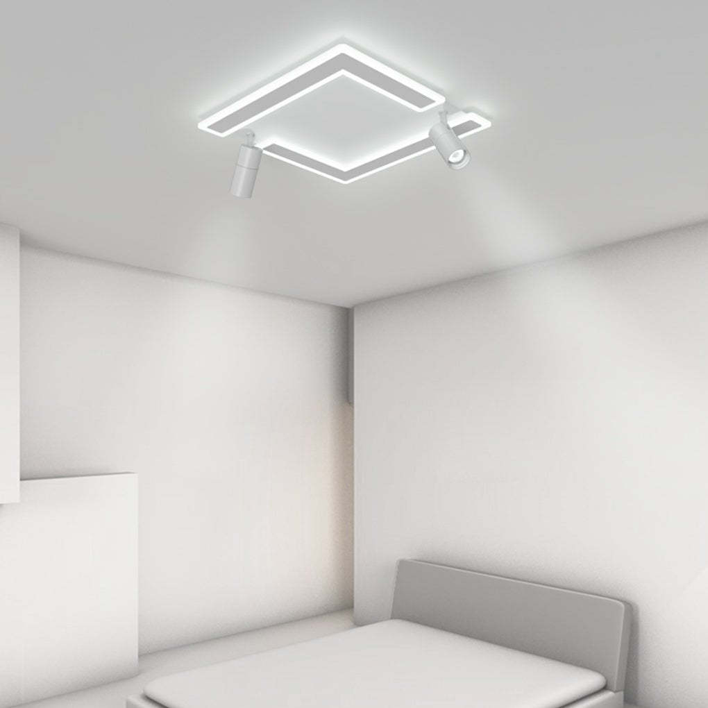 Square Dimmable Modern Flush Mount