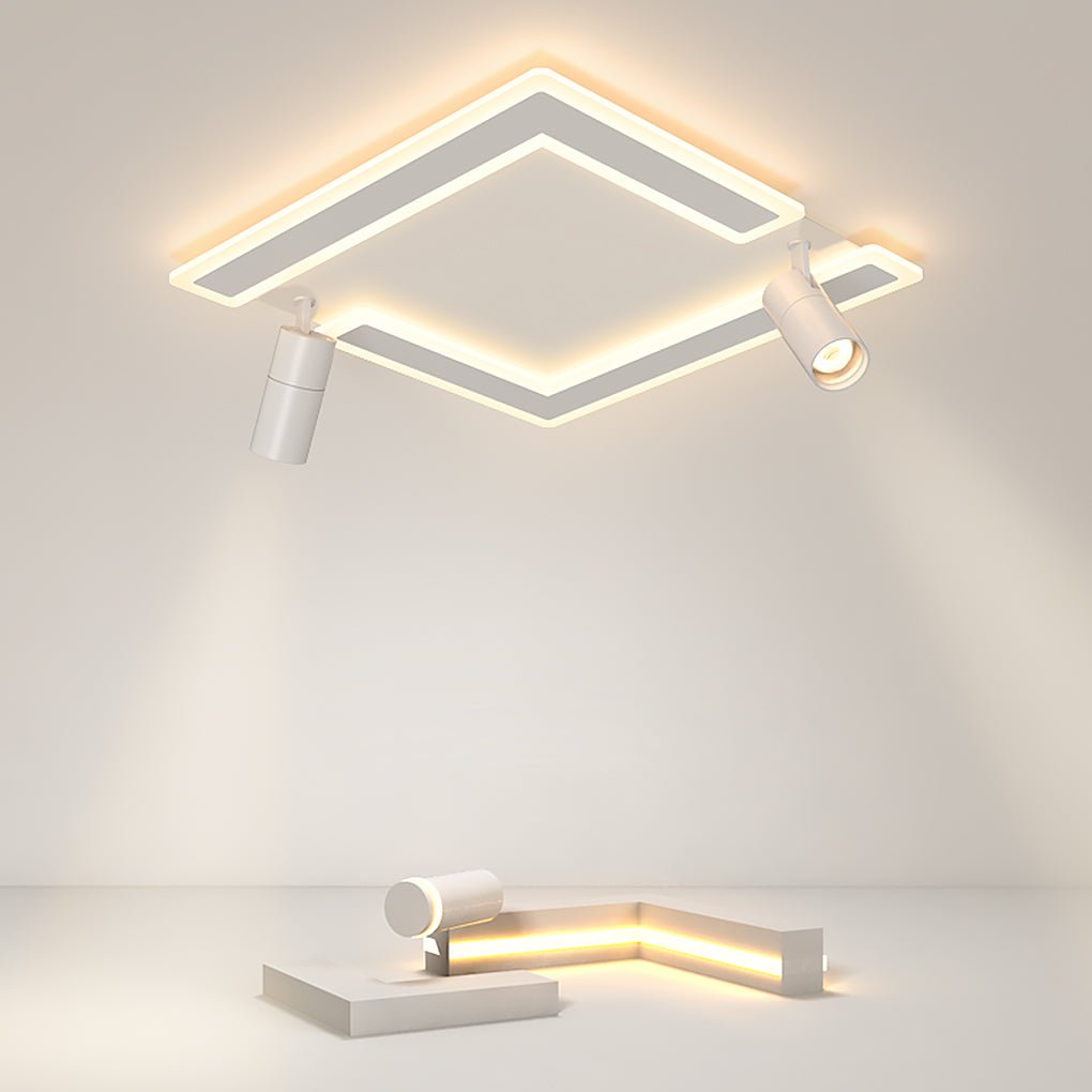 Square Dimmable Modern Flush Mount